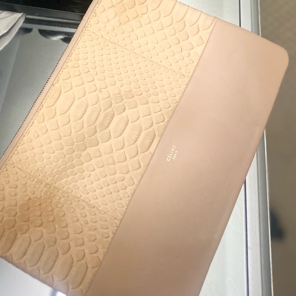 Celine authentic python leather clutch. RARE - Picture 13 of 16